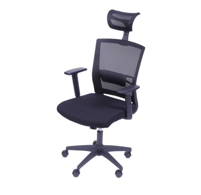 CADEIRA PRESIDENTE NEW EM TELA COM ENCOSTO DE CABEÇA