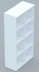 Colmeia 08 nichos - med. 1,50x0,80x0,38 (alt x larg x prof)